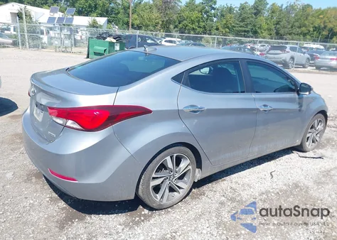 2015 Hyundai Elantra Limited from USA, damaged, VIN KMHDH4AE7FU282307